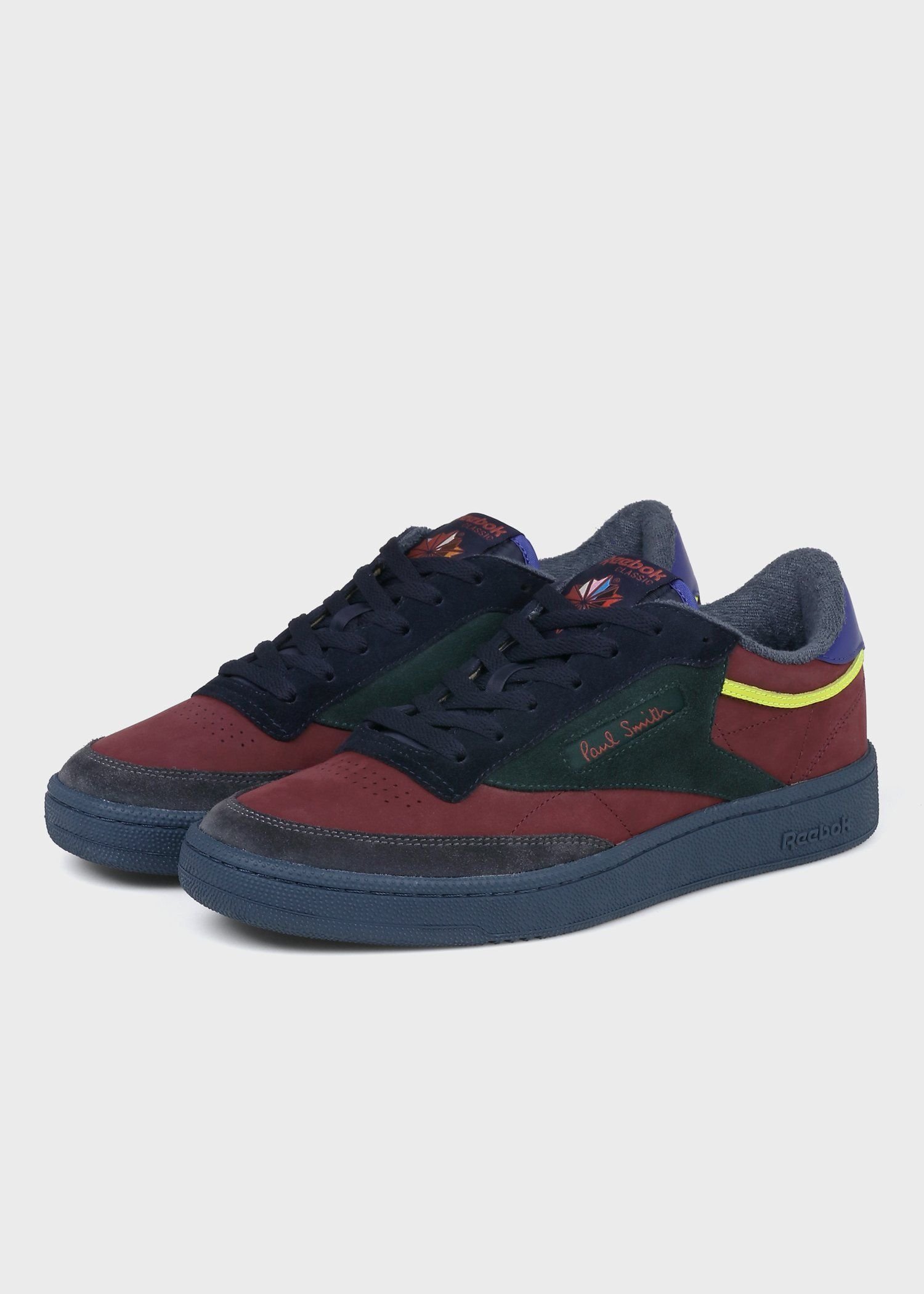 Кроссовки Paul Smith + Reebok CLUB C 85 VINTAGE Paul Smith, Dark Red — фото 2