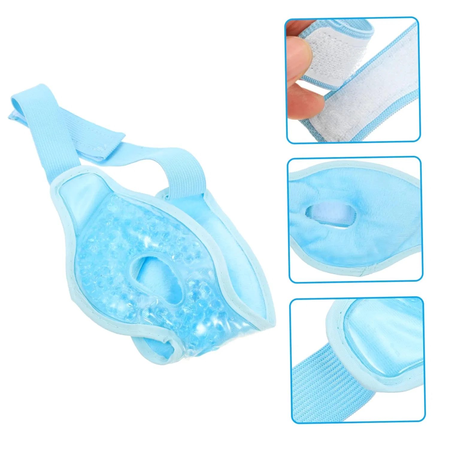 Многоразовая гелевая маска для глаз охлаждающая Collbath, Sky Blue — фото 3