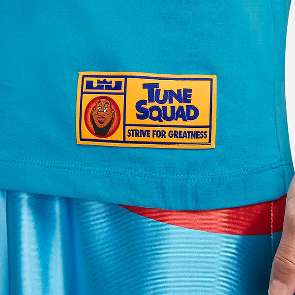 Футболка Nike LeBron x Space Jam A Legacy Tune Squad T-Shirt 'Light Blue Fury', синий — фото 4