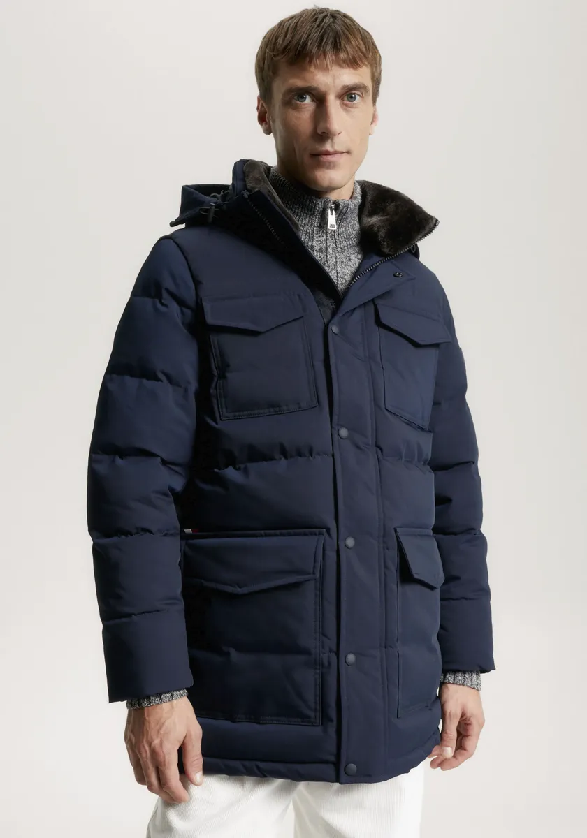 

Tommy Hilfiger парка "ROCKIE UTILITY PARKA", с капюшоном, цвет Desert Sky
