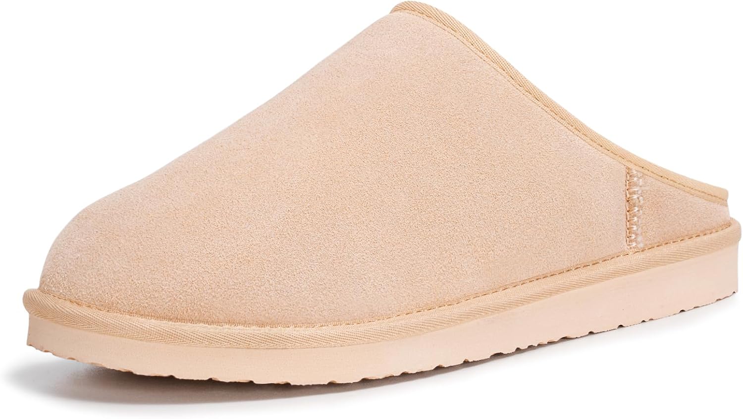 

Мужские зимние тапочки FITORY из натуральной кожи, удобные замшевые туфли с мягкой стелькой из памяти формы, с теплой подкладкой из флиса для дома и улицы, размеры 7-14, бежевый