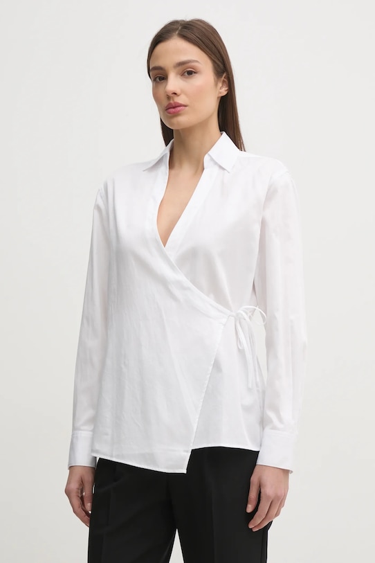 

Хлопковая рубашка Calvin Klein, белый