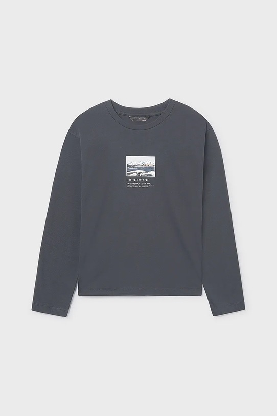 

Детская хлопковая кофта с длинным рукавом Mayoral, черный