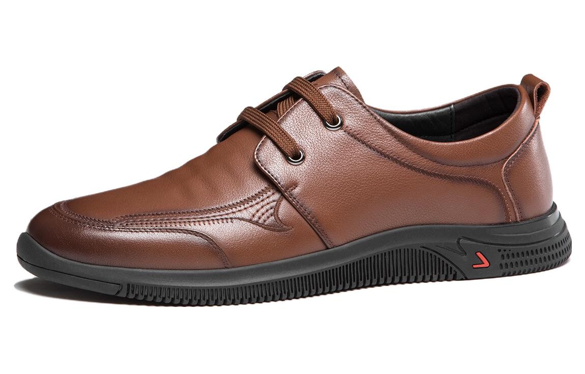 

Туфли Men"s Casual Men Low-Top Brown Aokang