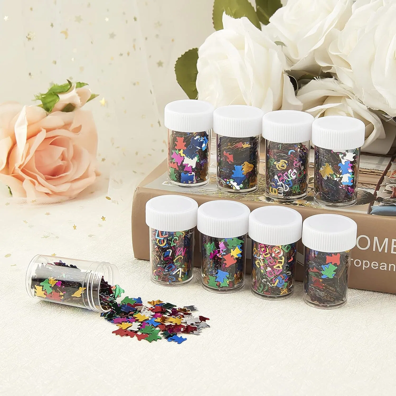 Набор блесток для дизайна ногтей NBEADS, 24 флакона Nbeads — фото 2