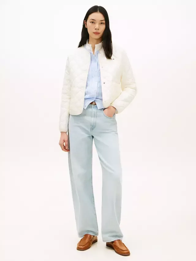 Стеганая водоотталкивающая куртка, бежевая Tommy Hilfiger — фото 2