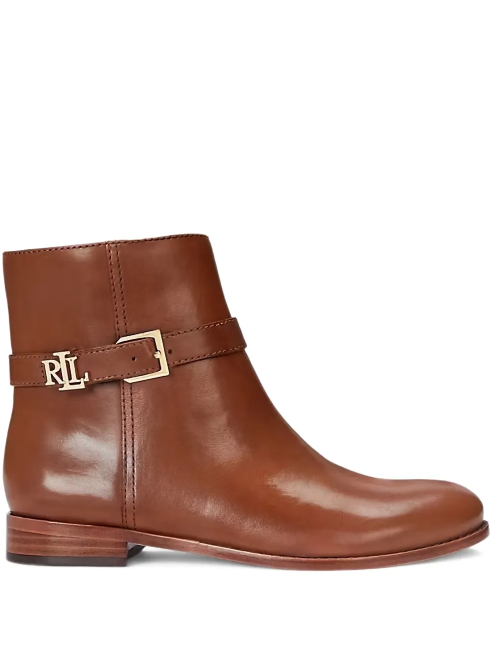 Кожаные ботильоны Lauren Ralph Lauren, коричневый