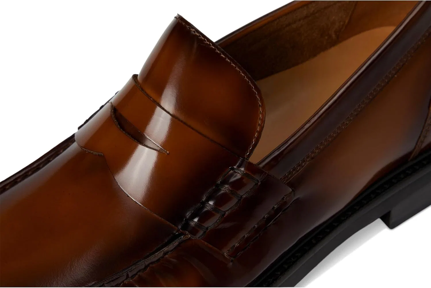 Мужские лоферы Cole Haan Pinch Prep Penny Loafer производства Германии, Dark Chocolate Box Brush Off Black — фото 2