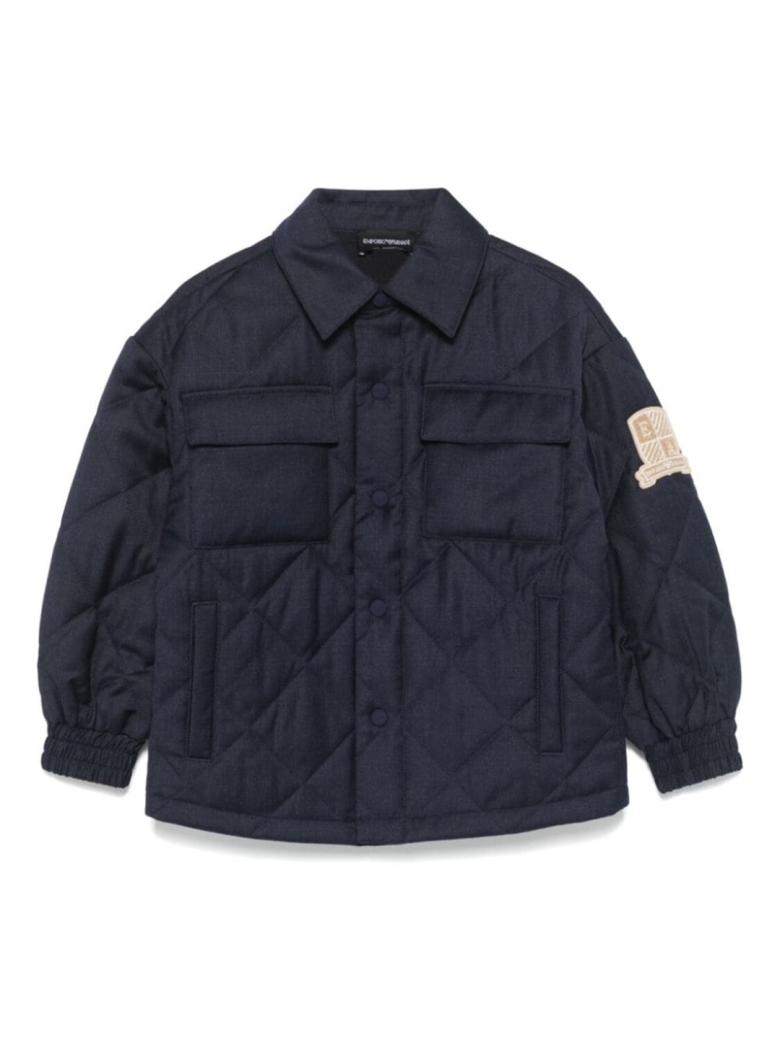 

Стеганая куртка Emporio Armani Kids, синий