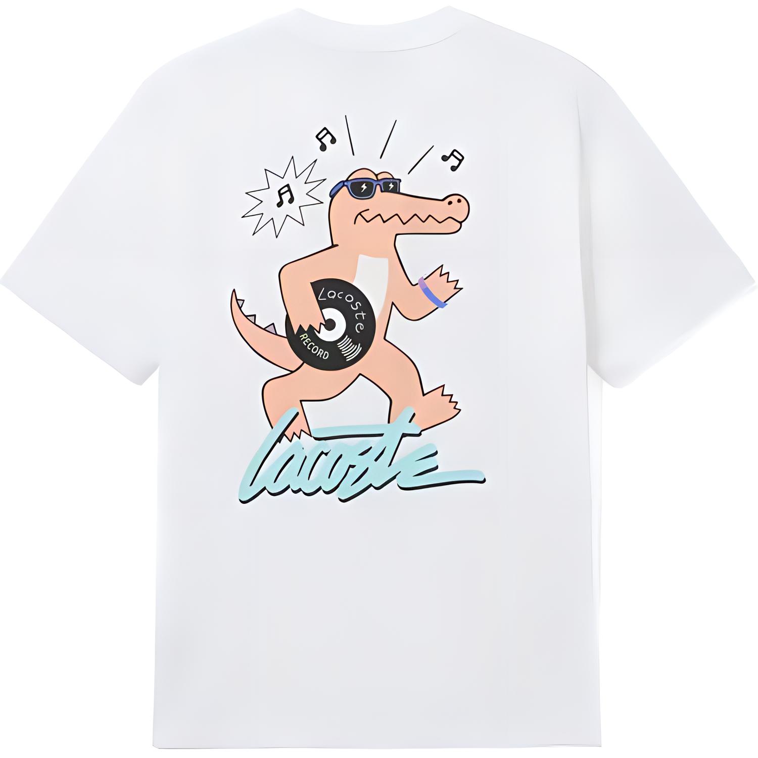 Футболка LACOSTE Summer Vitality Series, Унисекс, Белый — фото 3