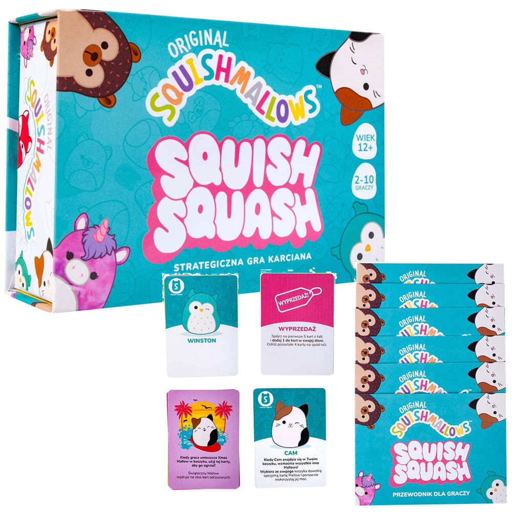 

Стратегическая карточная игра Squishmallows Squish Squash John Adams