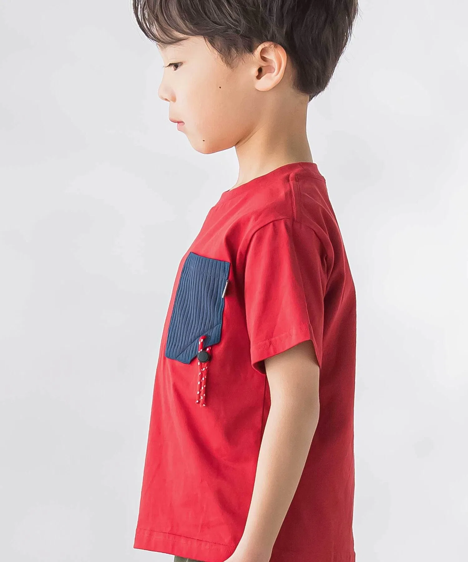 Детская футболка с карманом из тафты BeBe Petits Pois Vert чёрная — фото 3