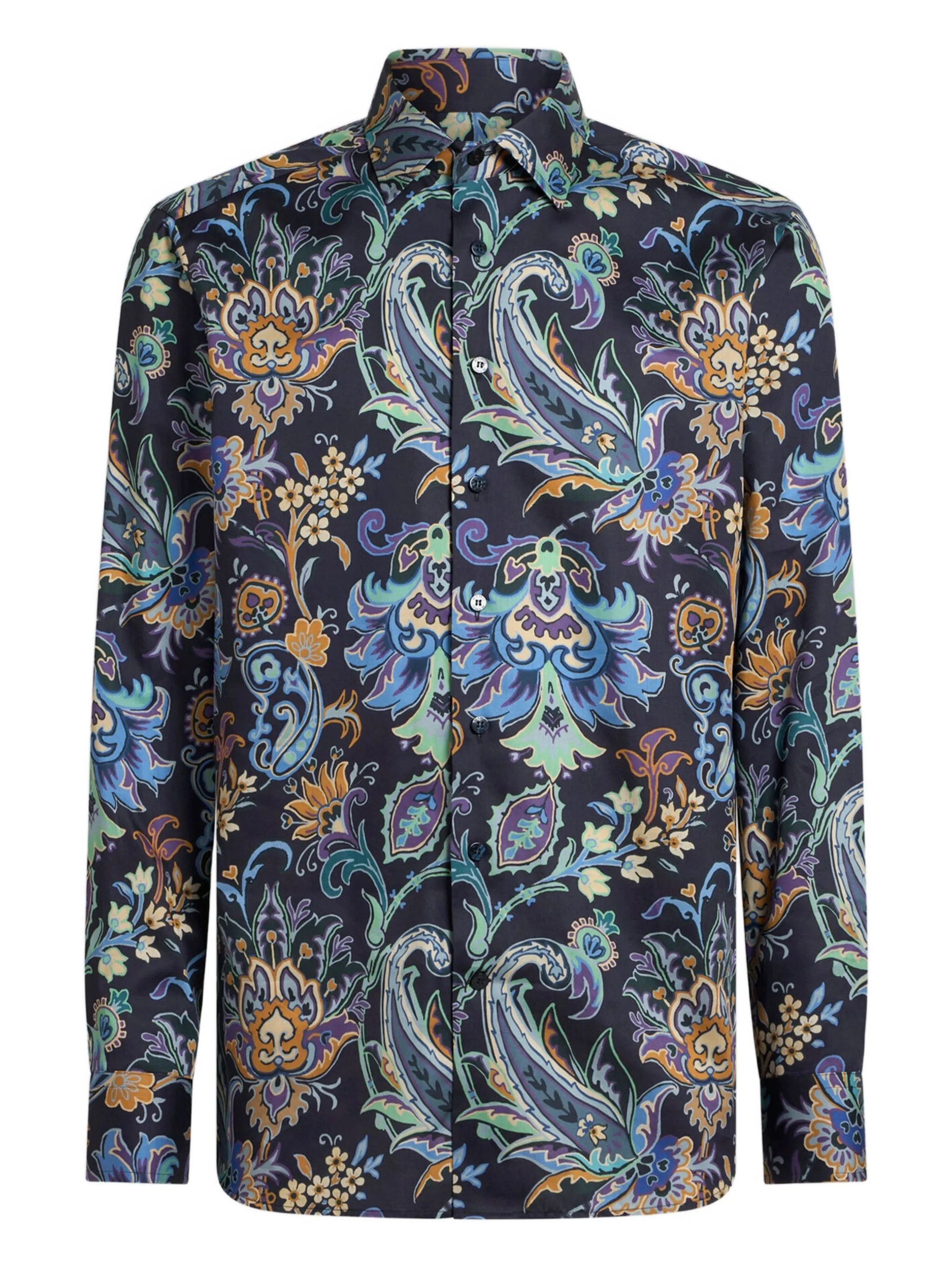 

Рубашка с длинными рукавами и принтом пейсли Etro, синий