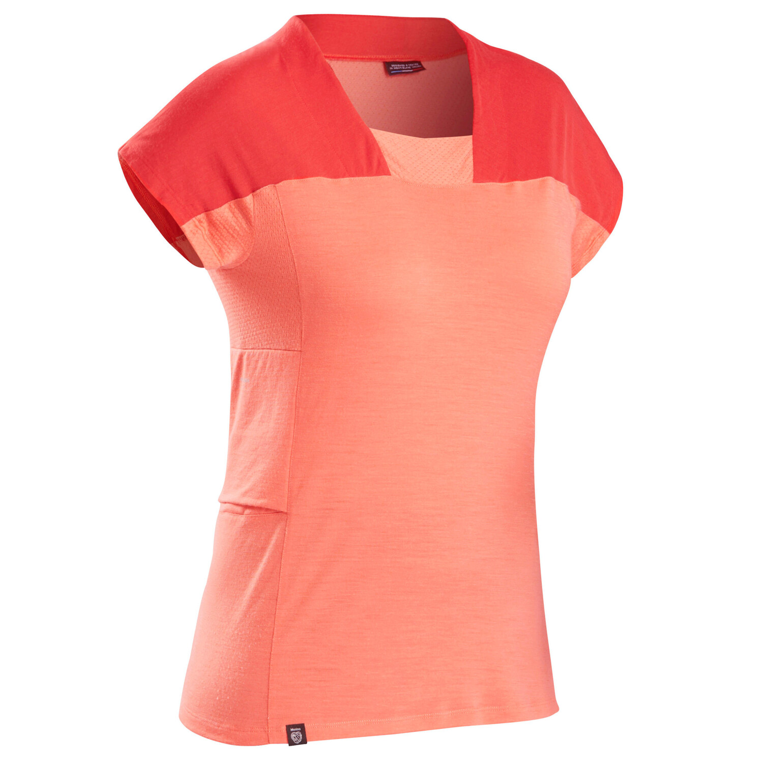 

Футболка Mountain Trekking Merino - женская TREK 500 - коралловая Forclaz