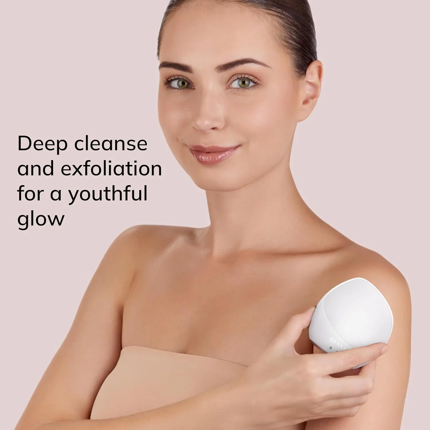 Электрическая щетка-эксфолиатор для тела Sonic Body Brush & Intensive Exfoliator 7 в 1 от GESKE Geske, Starlight — фото 3