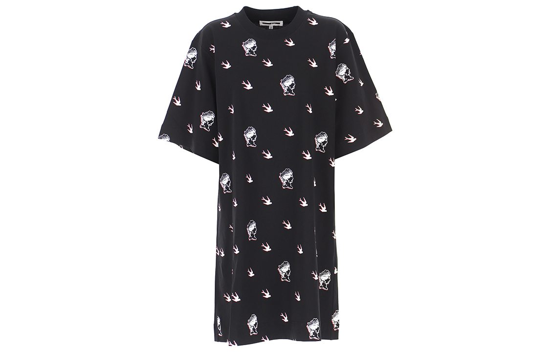 

Футболка с коротким рукавом женская черная McQ Alexander McQueen