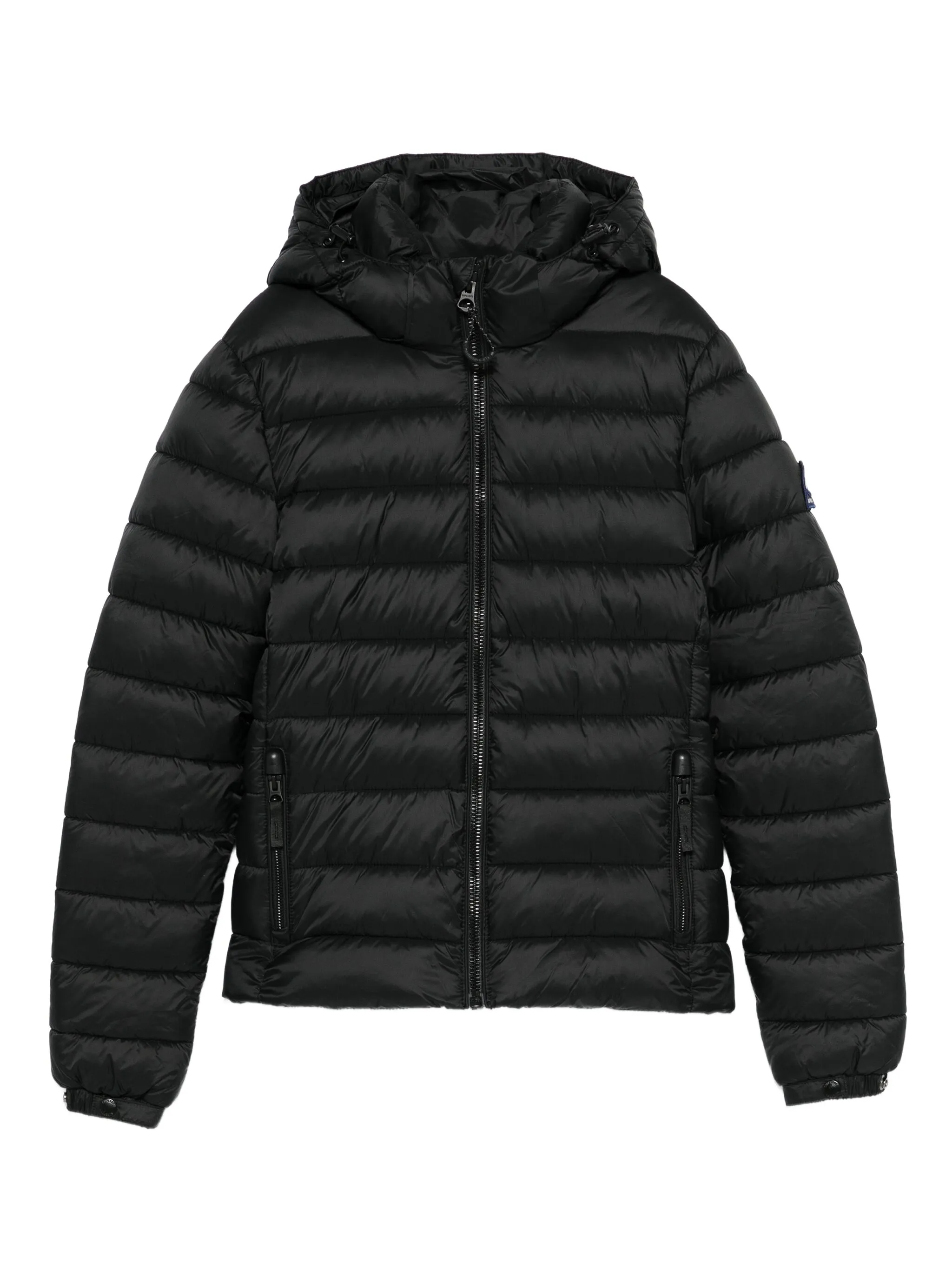 

Пуховик с капюшоном Superdry, черный