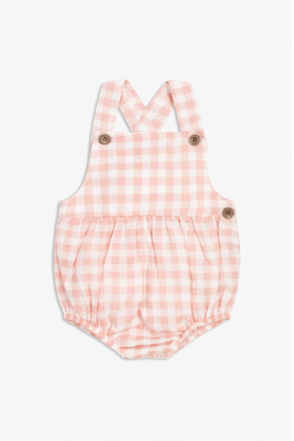 Детские короткие комбинезоны из ткани The Little Tailor, розовый — фото 2