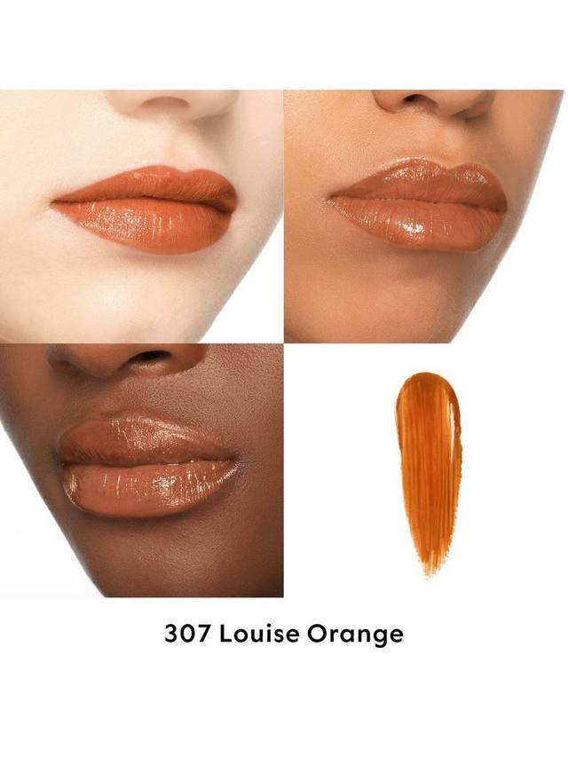 Блестящая помада Rouge de Beauté с высоким глянцем Gucci, 307 Louise Orange — фото 2