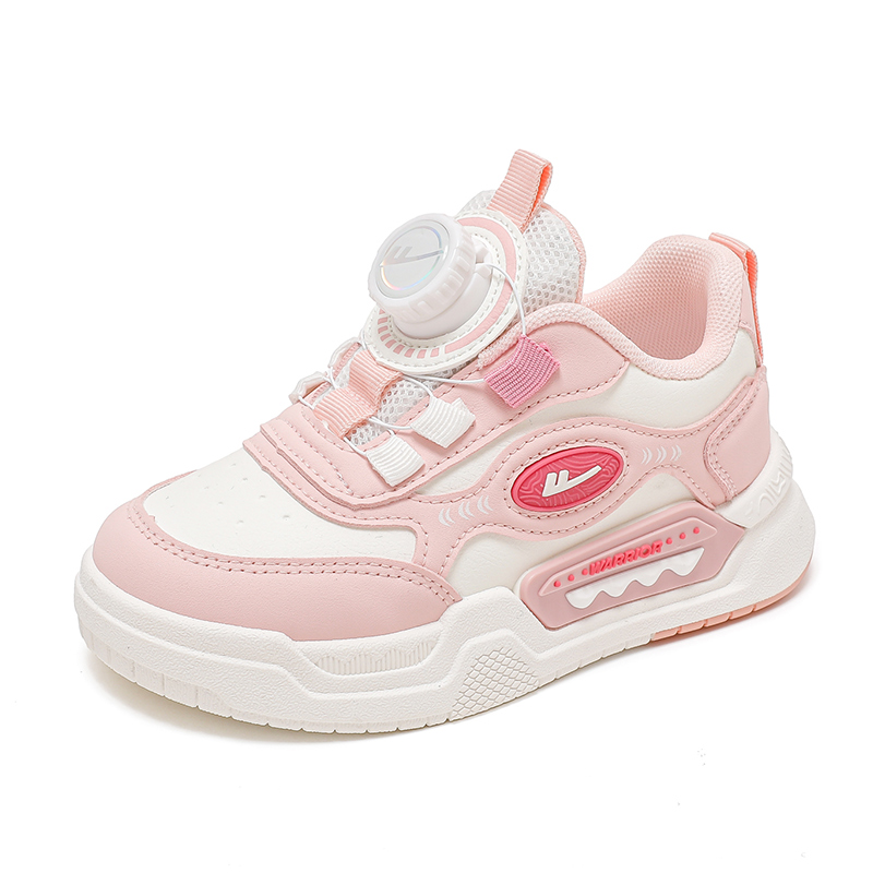 

Износостойкие, дышащие низкие скейтбордные кроссовки для детей Warrior, бежевый розовый/rose красный