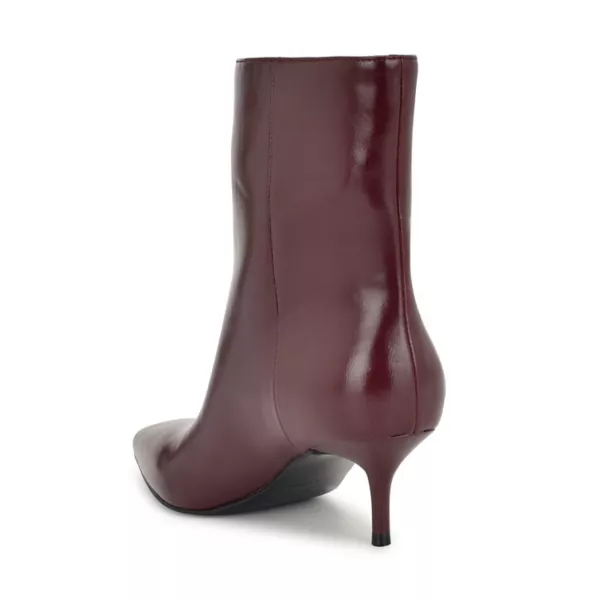 Женские ботильоны Charma с острым носом и небольшим каблуком Nine West, цвет dark red patent — фото 3