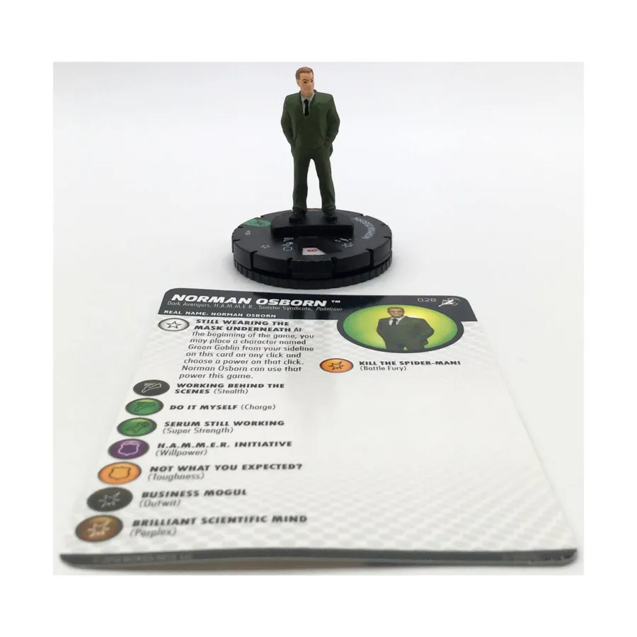 

Норман Осборн # 028 (U), Marvel HeroClix - Superior Foes of Spider Man - Singles