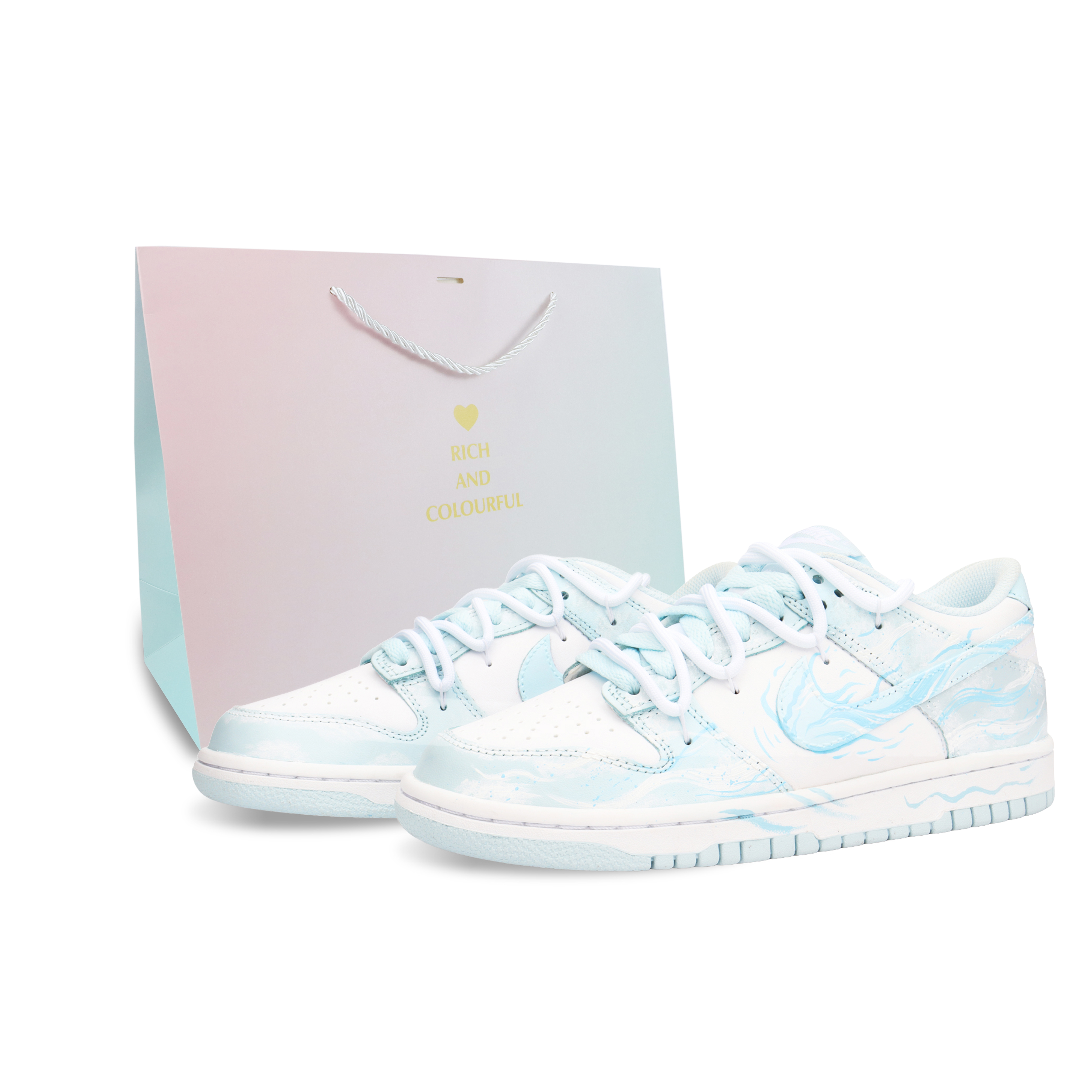

Nike Детские кроссовки для скейтбординга Dunk Breezy Moon White Low Top для подростков