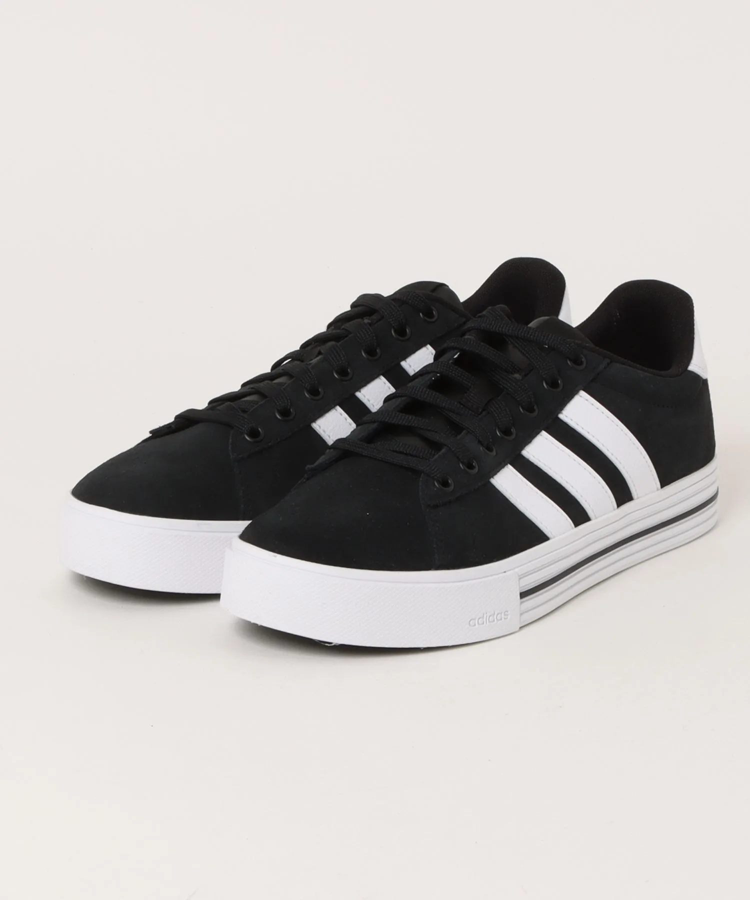 Мужские кроссовки из мягкой замши Daily 4.0 adidas серые — фото 2