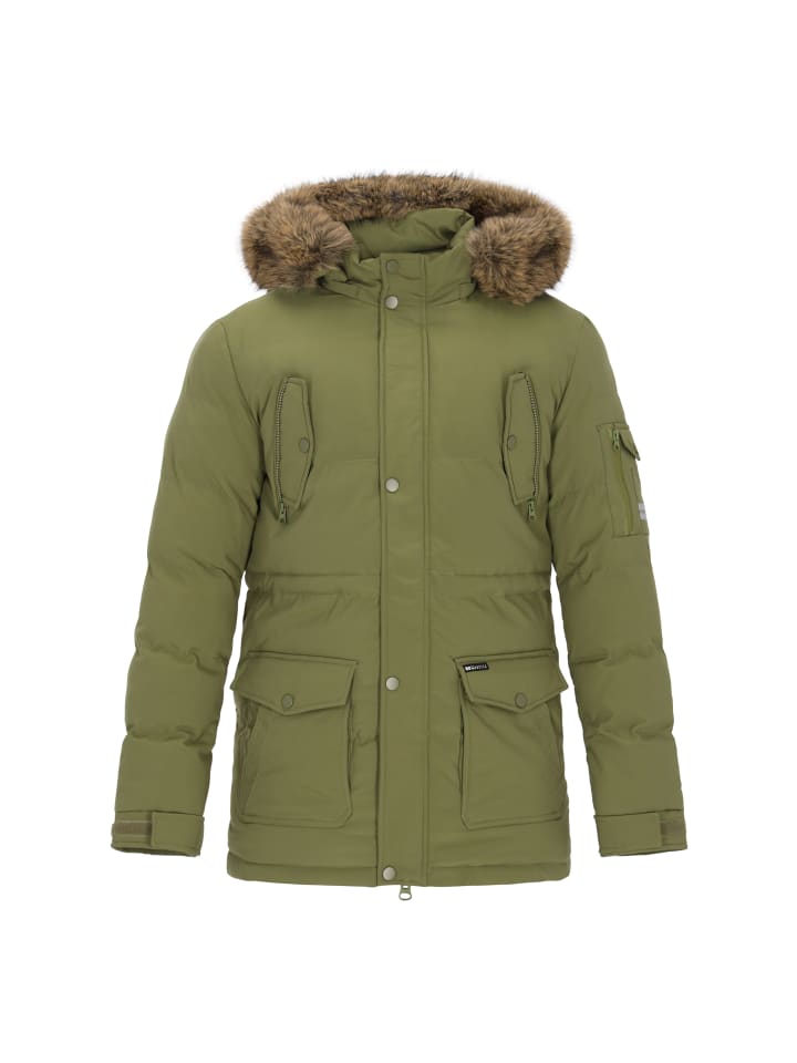 

MO Мужское пальто оливкового цвета