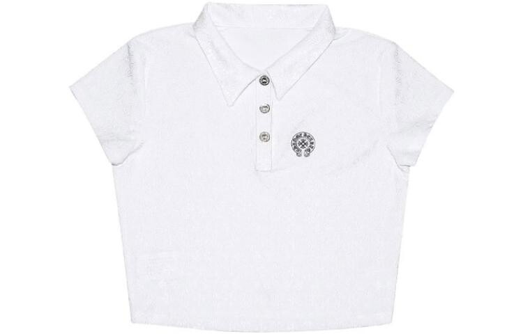 

Рубашка поло женская белая Chrome Hearts