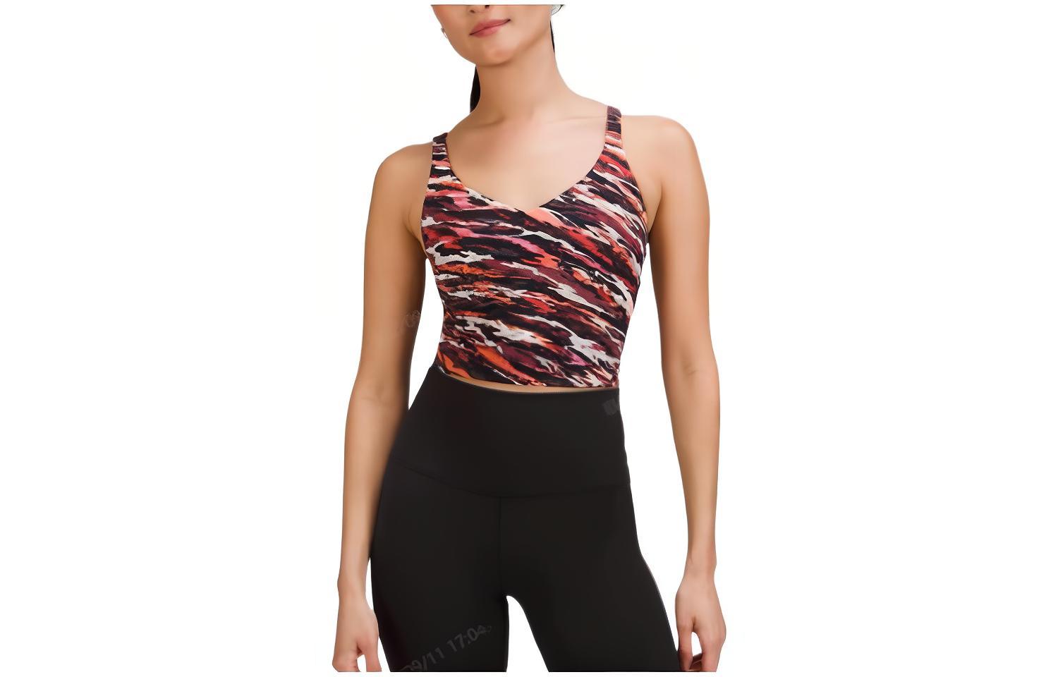 

Алайновые йога-трусы Lululemon с принтом