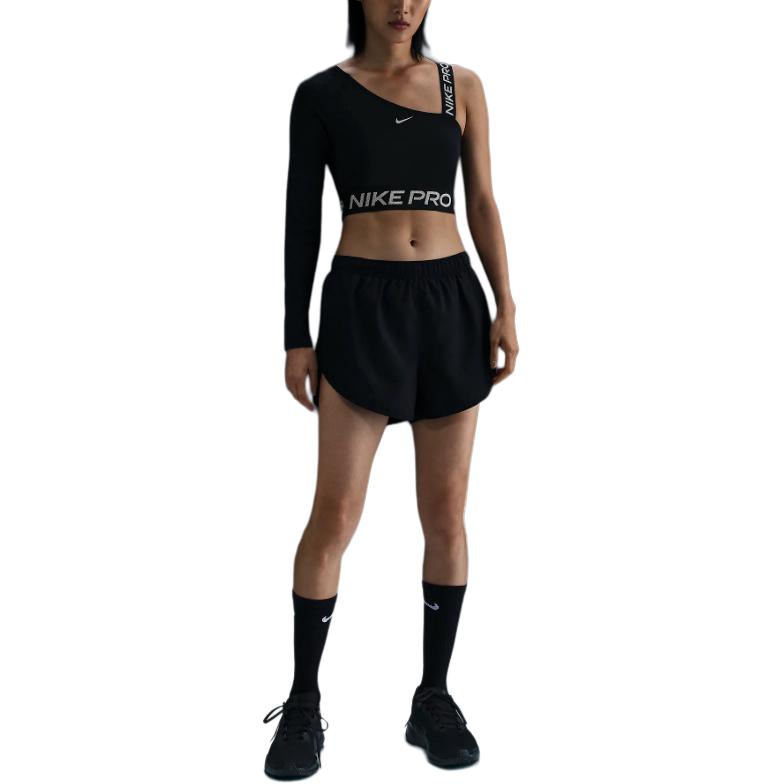 Nike ProDri Fit Shine Кроп-топ Женский Черный — фото 4