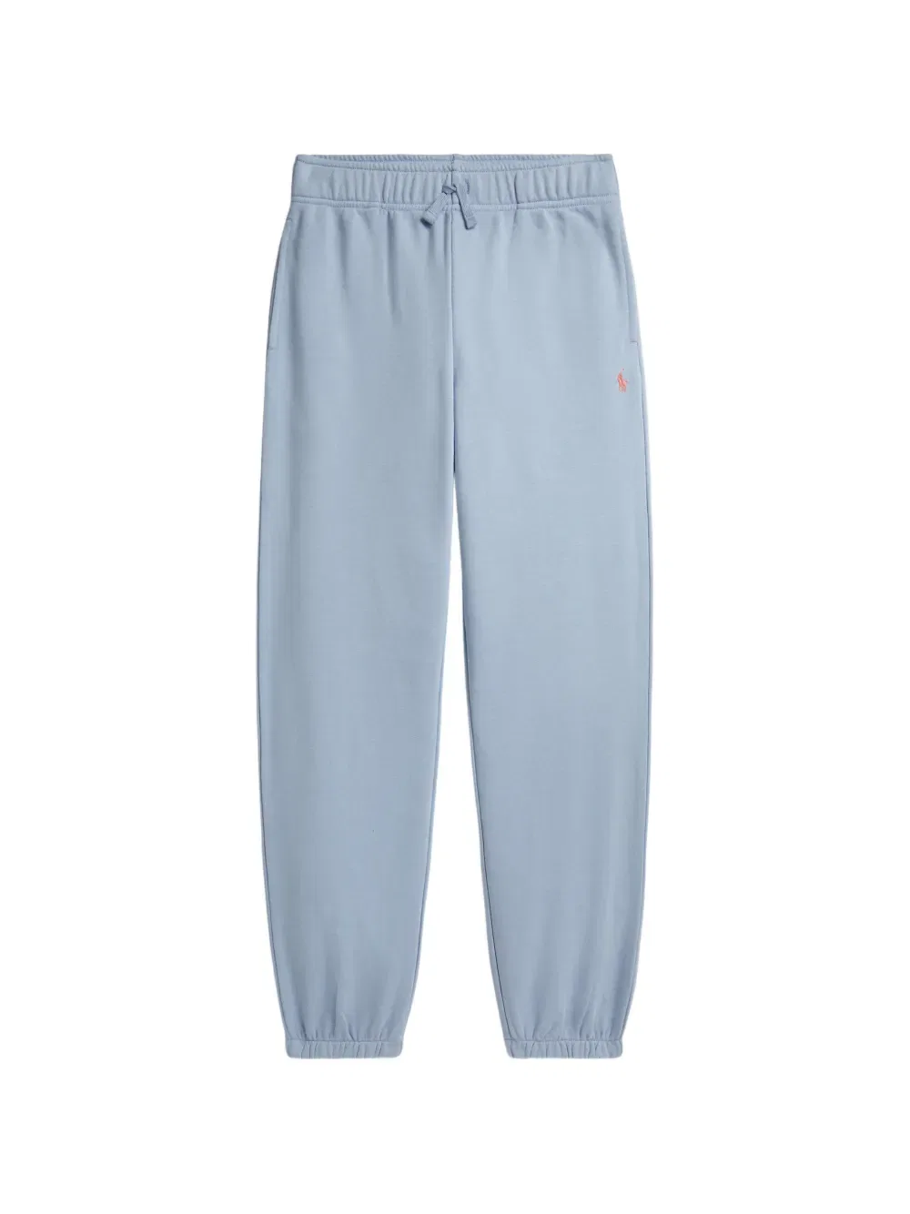 Вышитые спортивные брюки из французской махровой ткани Polo Ralph Lauren Kids, синий
