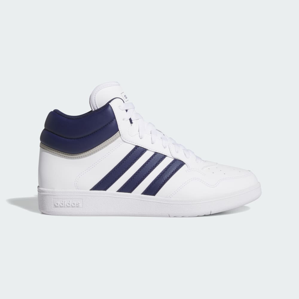 

Кроссовки Adidas Hoops 4.0 Mid Shoes, цвет Cloud White/Dark Blue/Grey Two
