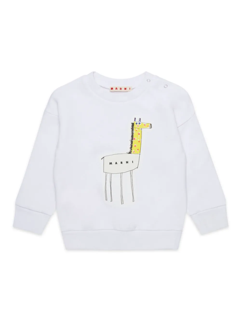 

Хлопковая толстовка Marni Kids, белый