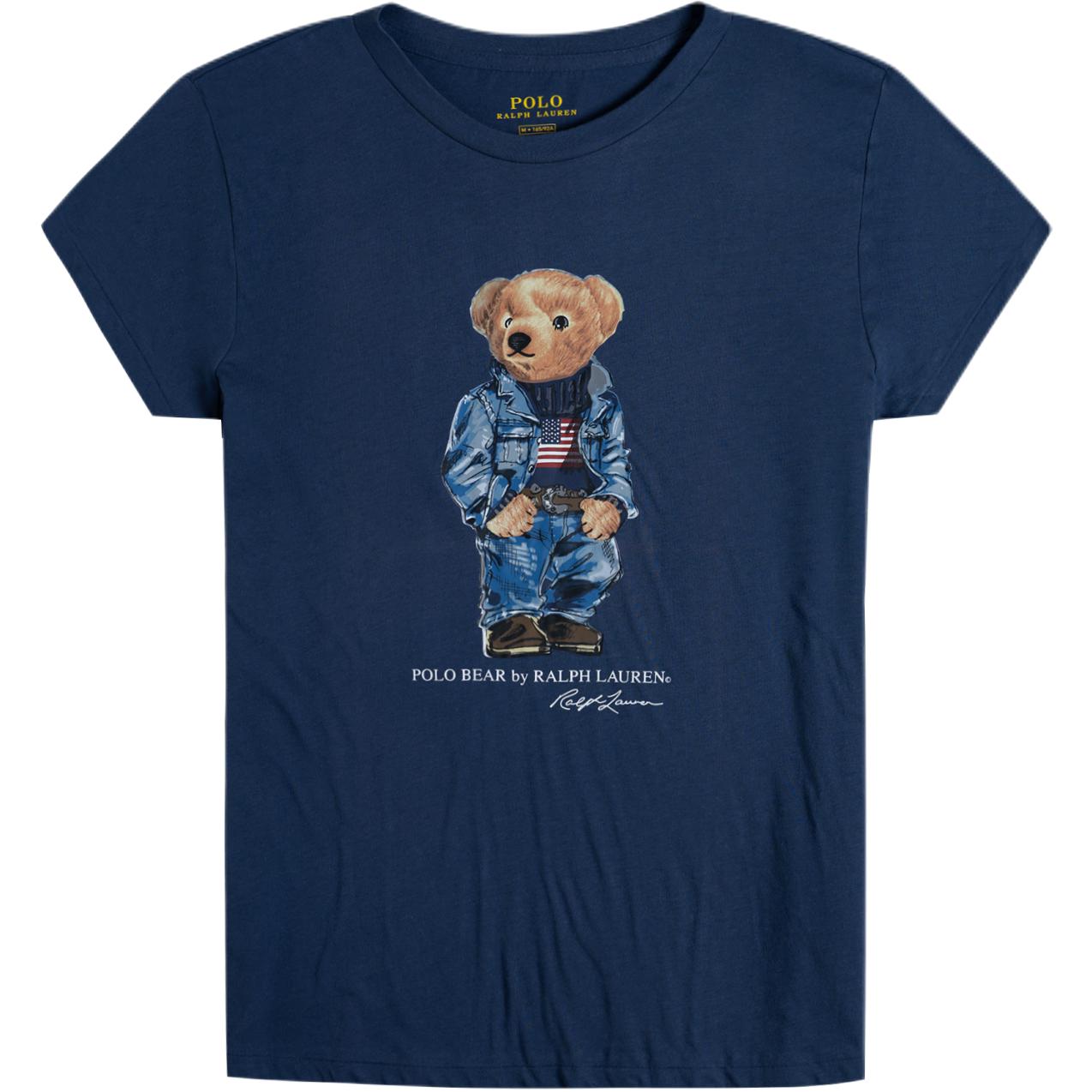 

Polo Ralph Lauren Обычная футболка женская морская синяя, Синий, Polo Ralph Lauren Обычная футболка женская морская синяя