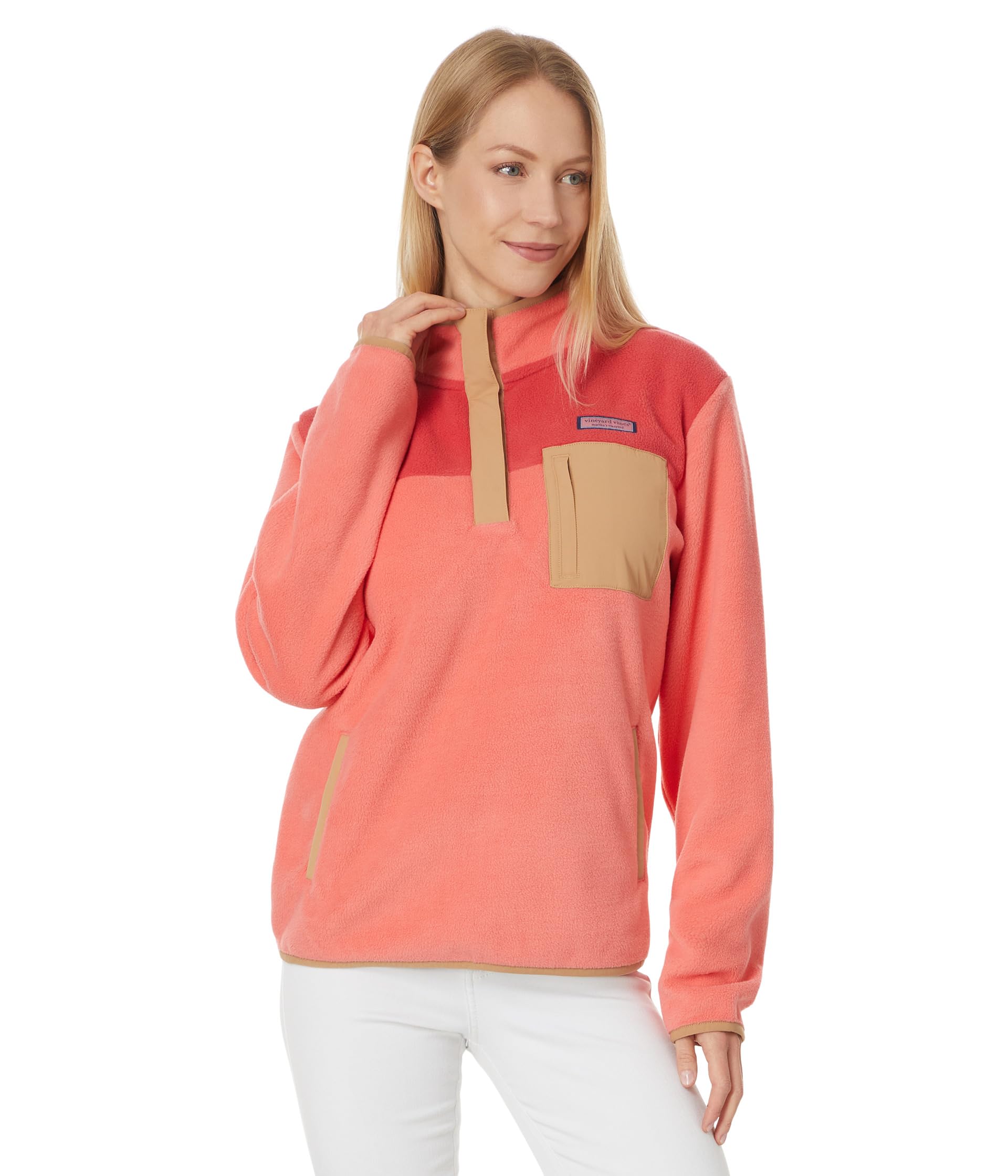

Толстовка Vineyard Vines Fleece 1/4 Zip, Just Peachy