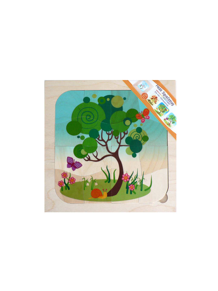 

Hess Holzspielzeug Многослойная головоломка «Времена года» в цвете