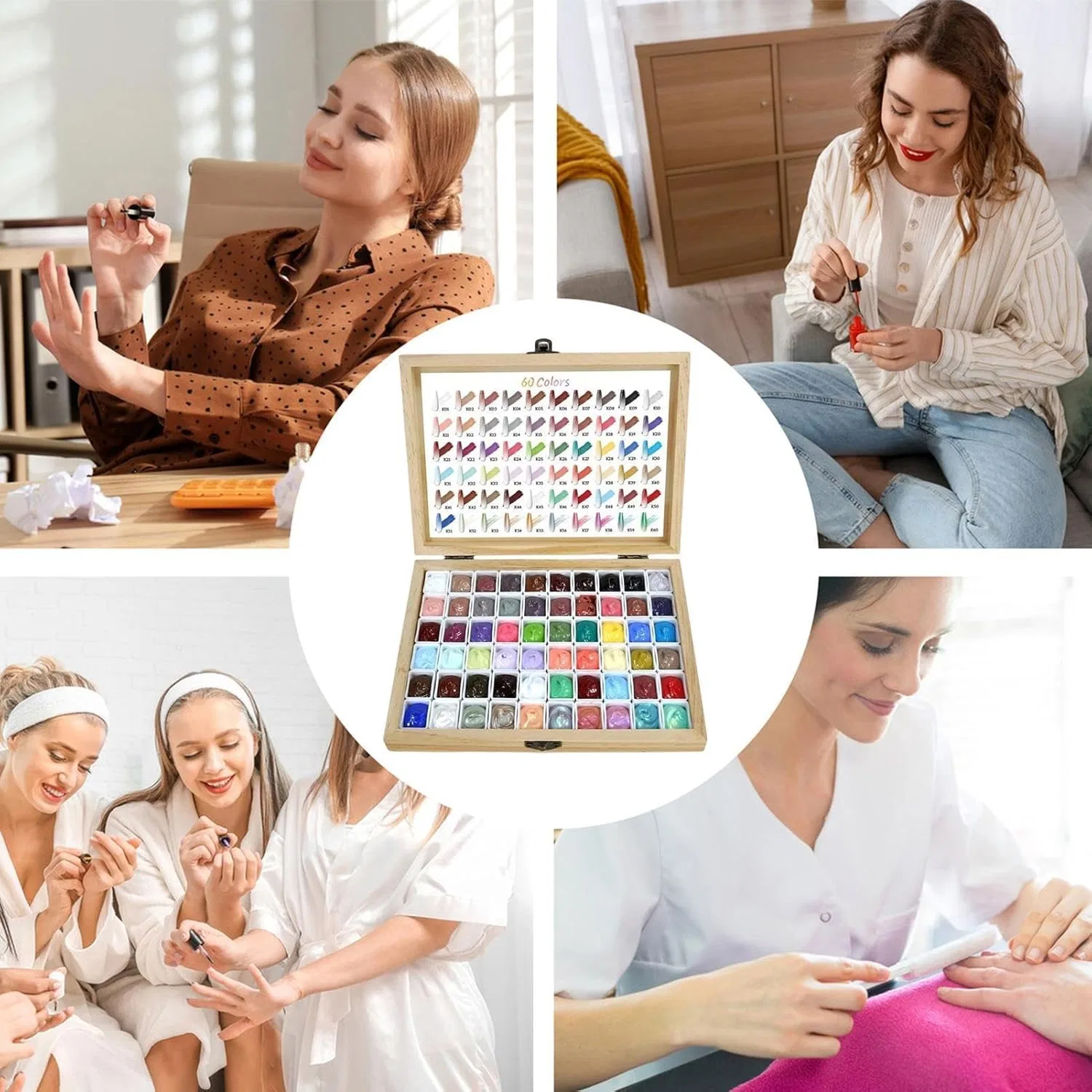 Палитра гелей для ногтей «Pat- For Nails» из 60 цветов Generisch — фото 2