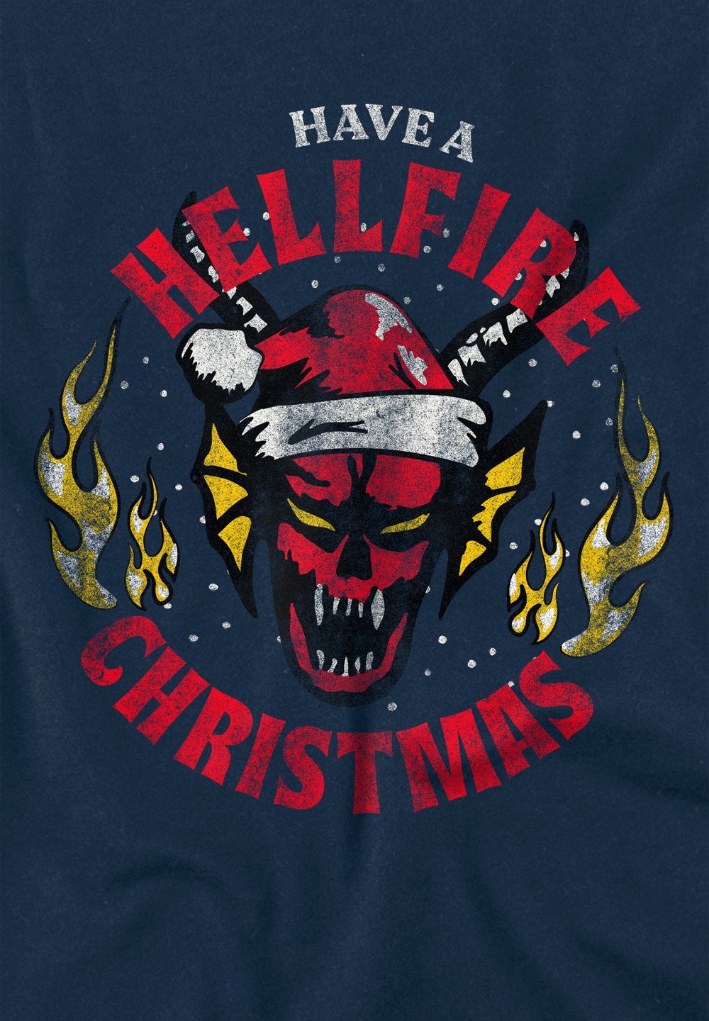 

Футболка с принтом HELLFIRE CHRISTMAS Cotton Soul, темно-синий