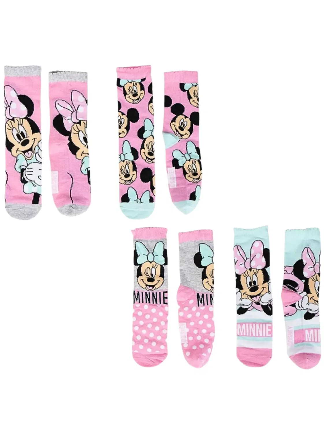 Набор детских носков с копилкой Disney Minnie Mouse Cerda, розовый