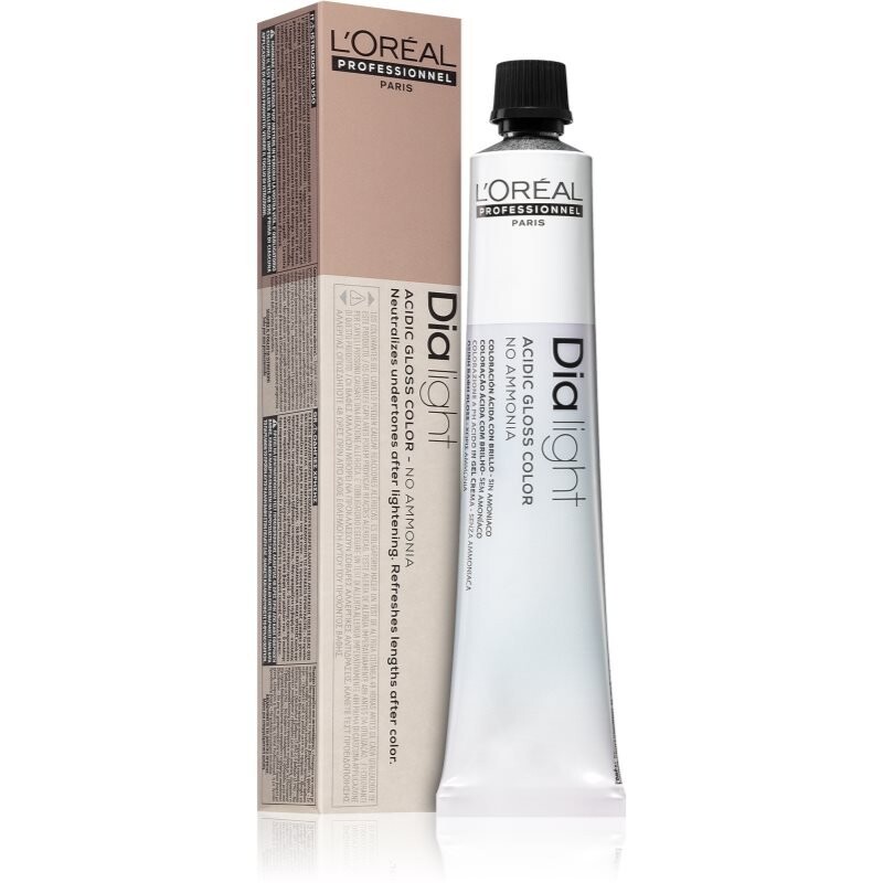 

L'Oréal Professionnel Dia Light стойкая краска для волос без аммиака оттенок 6.34 Biondo Scuro Dorato Rame мл