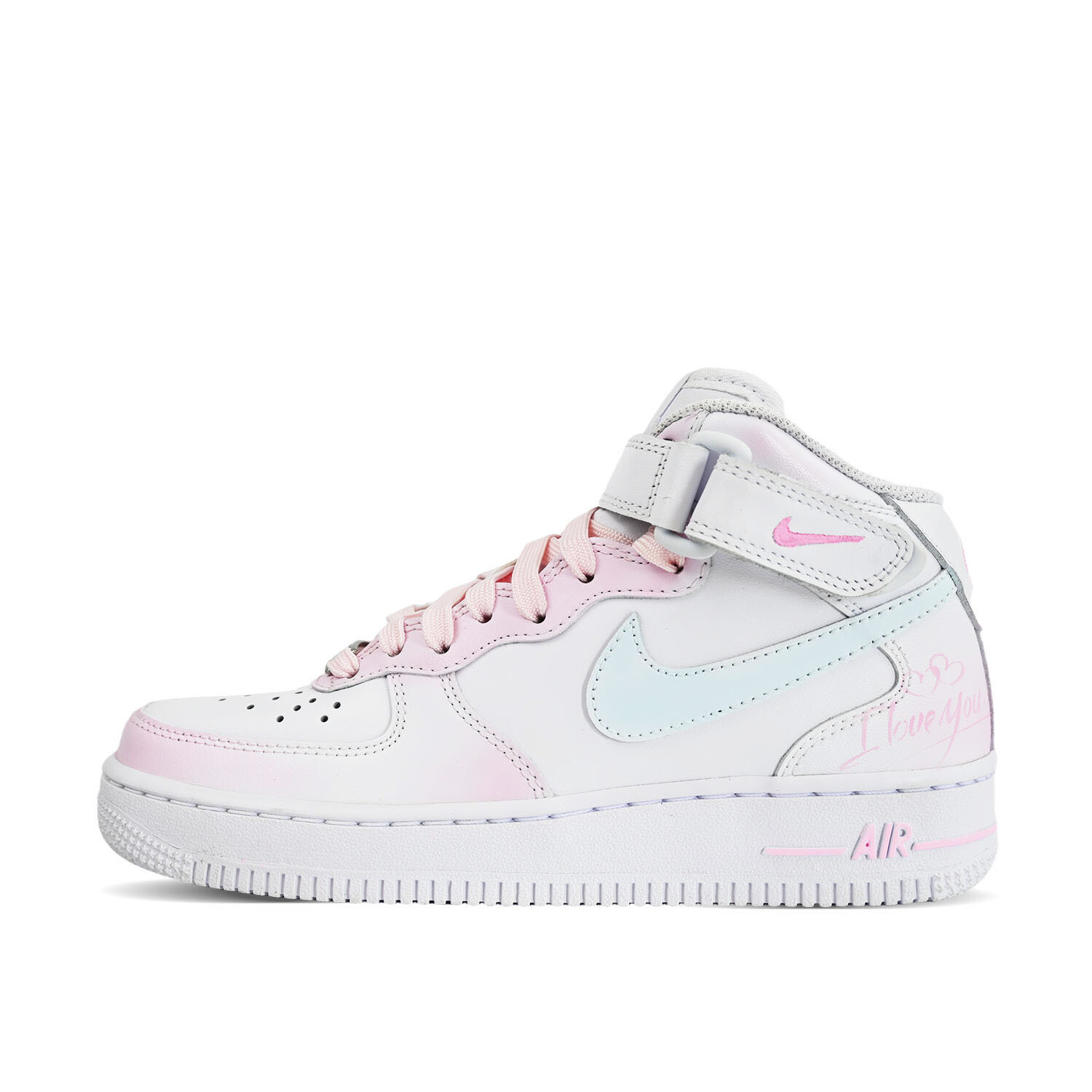 

Кроссовки Nike Air Force 1 Skateboarding Shoes Women's Mid-top Pink, розовый