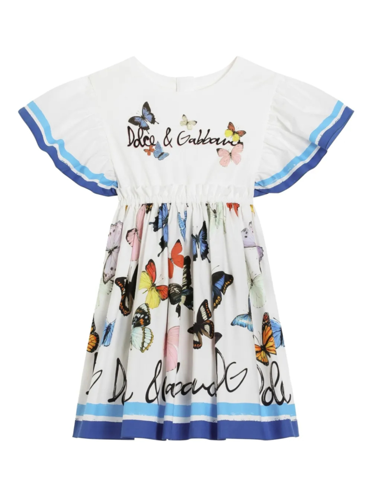 

Dolce & Gabbana Kids платье с принтом, белый