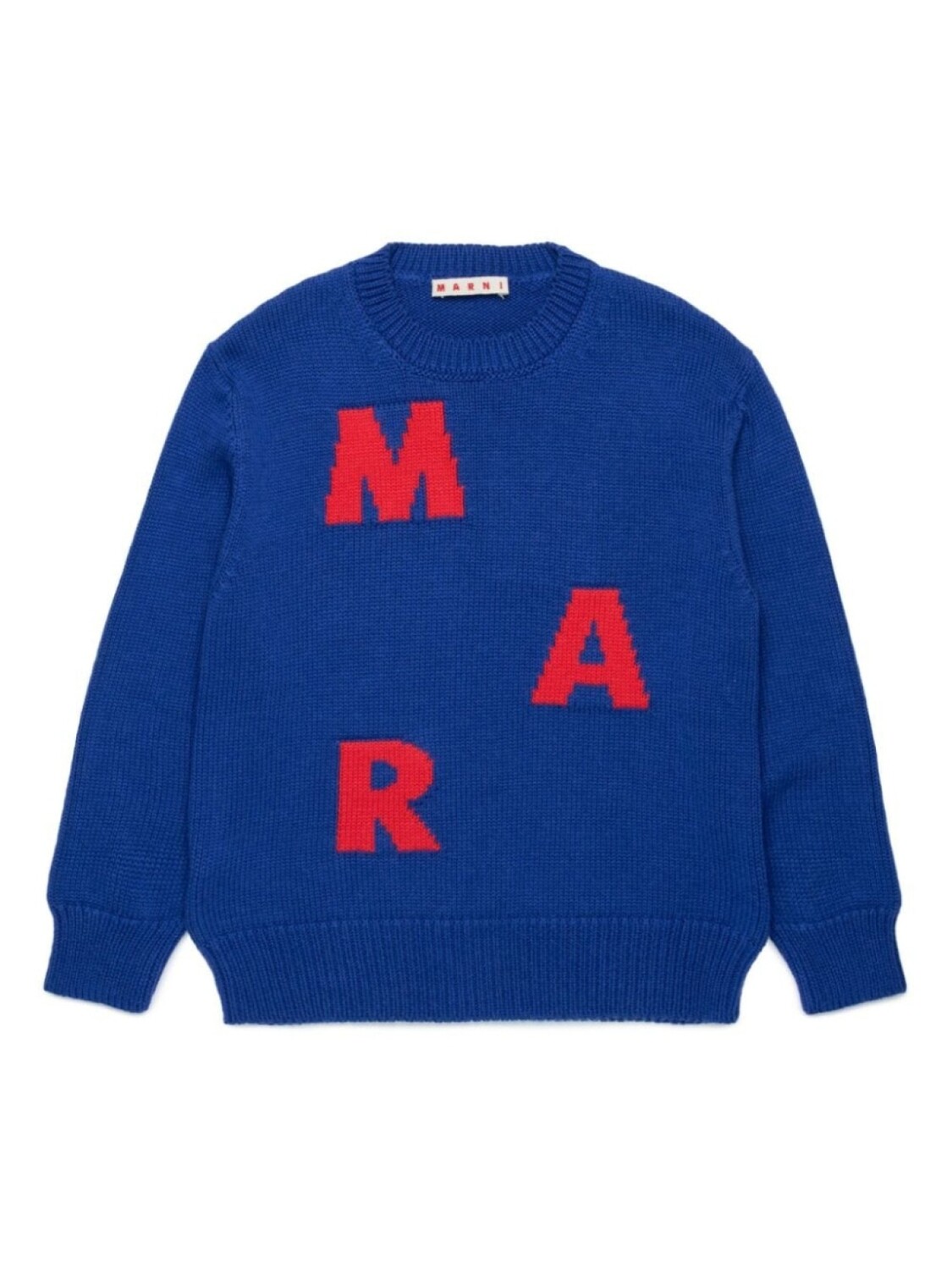 

Marni Kids джемпер из смеси хлопка и шерсти, синий