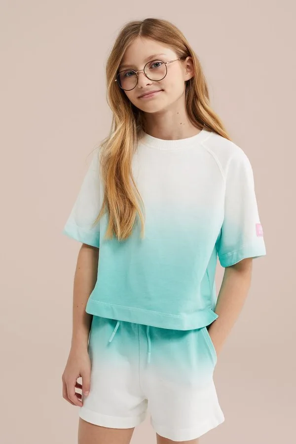 Простая футболка We Fashion, Turquoise