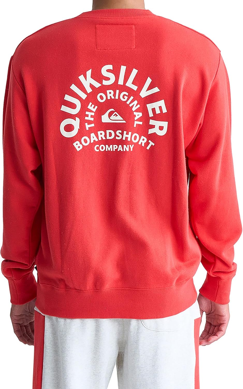 

Мужская толстовка свободного кроя с круглым вырезом QUIKSILVER, красный