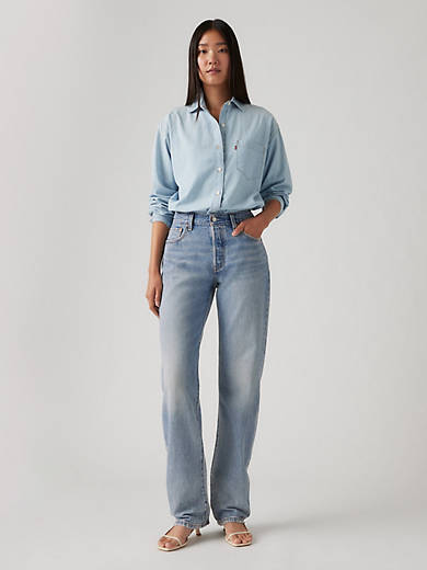 

Легкие женские джинсы 501 90-х годов Levi's, цвет Fun Flare - Medium Wash