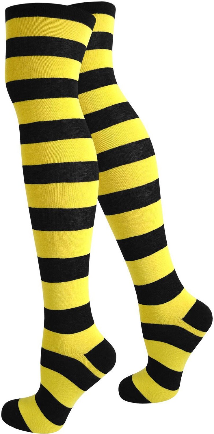 

Носки normani Overknees breite Ringel, черный