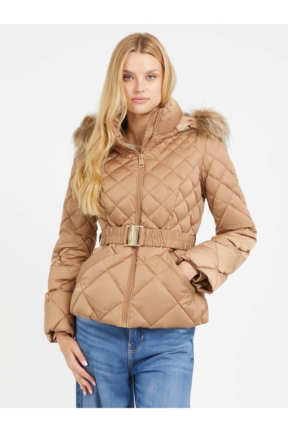 

Женское пальто Ольга Guess, бежевый